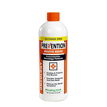 Prevention Oncology Mouthwash, Non-Alcohol, 16oz, Prevention Oncology Mouth Rinse | Alcohol Free - Specially Formulated for Patients Undergoing Oncology Treatment