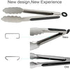 Hotec Stainless Steel Kitchen Tongs Set of 2 - 9