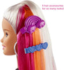 Barbie Doll, Rainbow Sparkle Hair with Extra Long 7.5-Inch Blonde Rainbow Hair, Sparkle Gel & Comb with Styling Accessories