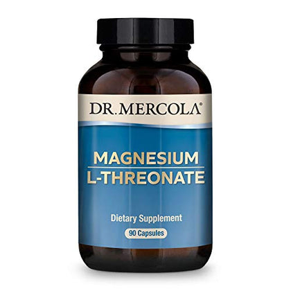 dr. mercola magnesium l-threonate, 30 servings (90 capsules), dietary supplement, supports bone and joint health, non gmo (expiry -12/31/2026)