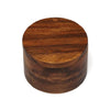 Lipper International Acacia Wood Salt or Spice Box with Swivel Cover, 3-1/2