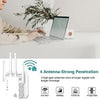 2023 WiFi Extender - Wireless Signal Repeater Booster up to 9800 sq.ft - 1200Mbps Wall-Through Strong WiFi Booster-Dual Band 2.4G and 5G - 4 Antennas 360 Degree Full Coverage