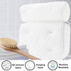 AEROiVi Bathtub Pillow Headrest Bath Pillows for Tub Neck and Back Support with Non Slip Suction Cups Spa Bath Cushion Relaxing Bathroom Accessories