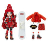 Rainbow High Winter Break Ruby Anderson - Red Fashion Doll and Playset with 2 Designer Outfits, Snowboard and Accessories