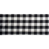 DII Buffalo Check Collection, Classic Farmhouse Table Runner, 14x72, Black & White