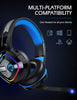 ZIUMIER Gaming Headset PS4 Headset, Xbox One Headset with Noise Canceling Mic and Rgb Light, PC Headset with Stereo Surround Sound, Over-Ear Headphones for PC, PS4, Xbox One, Laptop