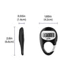 iGANK Simple Walking Pedometer 3D Step Counter for Men Women Kids (Black)