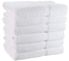 Wealuxe White Bath Towels 22x44 Inch, Cotton Towel Set for Bathroom, Hotel, Gym, Spa, Soft Extra Absorbent Quick Dry 6 Pack