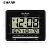 Sharp Atomic Desktop Clock - Auto Set Digital Alarm Clock - Atomic Accuracy - Easy to Read Screen with Time/Date/Temperature Display- Perfect for Nightstand or Desk