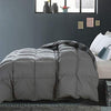 Cosybay Feather Down Comforter - All Season Grey Twin Size Down Duvet Insert- Luxurious Hotel Bedding Comforters with 100% Cotton Cover - Twin/Twin XL 68 x 90 Inch