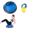 Tickas Half Ball Balance Trainer, Exercise Ball with Straps Yoga 18.1 Balance Ball and Foot Pump Anti Slip for Core Training Home Fitness Strength Exercise Workout Gym Stability Workout