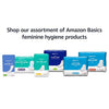 Amazon Basics Ultra Thin Pads with Flexi-Wings for Periods, Regular Absorbency, Unscented, Size 1, 144 Count, 4 Packs of 36 (Previously Solimo)