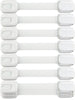 Child Safety Strap Locks (10 Pack) Baby Locks for Cabinets and Drawers, Toilet, Fridge & More. 3M Adhesive Pads. Easy Installation, No Drilling Required, White