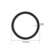 GOSICUKA 120 Pieces Black Hair Ties for Thick and Curly Hair Ponytail Holders Hair Elastic Band for Women or Men(4mm)