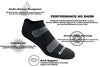 Saucony Men's Multi-Pack Mesh Ventilating Comfort Fit Performance No-Show Socks, Black Basic (12 Pairs), 8-12