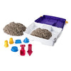 Kinetic Sand, Folding Sand Box with 2lbs of Play Sand, 7 Molds and Tools, Sensory Toys, for Kids Ages 3 and up