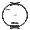 RitFit Pilates Ring Circle - 14 Inch Magic Fitness Circle for Toning Inner & Outer Thighs, Bonus Workout Guide Included (Black)