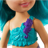 Barbie Dreamtopia Chelsea Mermaid Doll with Teal Hair & Tail, Tiara Accessory, Small Doll Bends At Waist