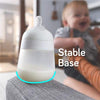 Nanobébé Flexy Silicone Baby Bottle, Anti-Colic, Natural Feel, Non-Collapsing Nipple, Non-Tip Stable Base, Easy to Clean, 3-Pack, Gray, 9oz