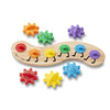 Melissa & Doug Rainbow Caterpillar Gear Toy With 6 Interchangeable Gears - For Toddlers And Babies