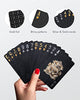 BIERDORF Diamond Waterproof Black Playing Cards, Poker Cards, HD, Deck of Cards (Black)