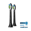 Philips Sonicare Genuine W DiamondClean Toothbrush Heads, 2 Brush Heads, Black, HX6062/95