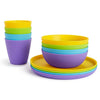 Munchkin® 12pc Baby and Toddler Feeding Supplies Set - Includes Plates, Bowls, and Cups