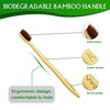 Virgin Forest 10 Pcs Soft Bristles Bamboo Toothbrush, Biodegradable Natural Bamboo Charcoal Toothbrushes, Eco Friendly Color Bristle Wood Tooth Brushes