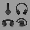 LilGadgets Connect+ Pro Kids Headphones Black Headphones - Designed with Kids' Comfort in Mind, Foldable Over-Ear Headset with in-line Microphone, Audiofones, Auriculares, Black