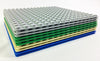 Brick Loot 10 Pack Compatible 5 X 5 inches Baseplates 16 x 16 Studs 16x16 - Variety Base Plate Pack Includes: Grey Green Blue and Tan, 100% fits Lego