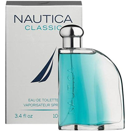 Nautica Classic Eau de Toilette for Men - Citrusy and Earthy Scent - Aromatic Notes of Bergamot, Jasmine, and Musk - Great for Everyday Wear - 3.4 Fl Oz