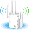 2023 WiFi Extender - Wireless Signal Repeater Booster up to 9800 sq.ft - 1200Mbps Wall-Through Strong WiFi Booster-Dual Band 2.4G and 5G - 4 Antennas 360 Degree Full Coverage