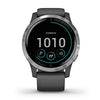 Garmin 010-02174-01 vivoactive 4, GPS Smartwatch, Features Music, Body Energy Monitoring, Animated Workouts, Pulse Ox Sensors and More, Silver with Gray Band