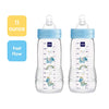 MAM Easy Active Baby Bottle, Switch Between Breast and to Clean, 4+ Months, Boy, 2 count (Pack of 1)