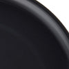 Amuse Home Bayview Essentials- Chip-Resistant Large Daily Melamine Round Dinner Plate- Set of 6-11 inches (Black)