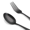 Matte Black Silverware Set, Satin Finish 20-Piece Stainless Steel Flatware set, Tableware Cutlery Set Service for 4, Utensils for Kitchens, Dishwasher Safe