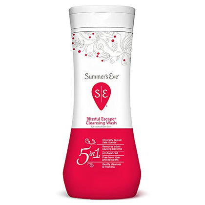 Summers Eve Blissful Escape Daily Refreshing All Over Feminine Body Wash, Removes Odor, Feminine Wash pH Balanced, 15 fl oz