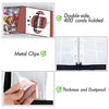 POKONBOY 400 Pockets Football Card Binder, Football Trading Cards, Display Case with Football Card Sleeves Card Holder Protectors Set for Football Cards