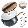 Carbon Steel Wok Pan,13