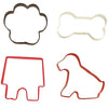 Wilton Metal Cookie Cutter Set, Pet Theme, 4-Pack