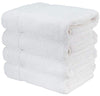 Wealuxe White Bath Towels 27x54 Inch, Cotton Towel Set for Bathroom, Hotel, Gym, Spa, Soft Extra Absorbent Quick Dry 4 Pack