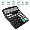 helect calculator, standard function desktop calculator, black
