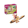 Schleich bayala, 2-Piece Playset, Toys for Girls and Boys Ages 5-12 Years Old, Fairy in Flight with Glam Owl