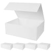 Aimyoo 5 Pack White Magnetic Gift Boxes with Lids 13.8x9x4.3 in, Large Bridesmaid Groomsman Proposal Box, Rectangle Collapsible Box for Present Graduation Birthday Wedding Storage,1 Count (Pack of 5)