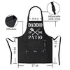 2 Pack - Aprons for Men ,Fathers Day,Dad Apron,Gifts for Dad - From Daughter Son For the Best Dad Husband Stepfather Birthday Barbecue Gift Funny for Mens Grilling Cooking Kitchen Chef BBQ Apron