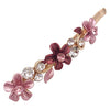 6 Colorful Vintage Decorative Flower Design Metal Gold Tone Hair Pins Slides Accessories Women Girls