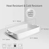 Baking Pan Rectangular, Oven Dish Baking Tray, Heavy Duty Ceramic Pans for Cake, Lasagna, Banquet and Daily Use, 3.6 Quart High Capacity