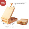 Premium Sketchbox Desktop Art Easel, Tabletop, Wooden for Painting, Student, Artist, Beginner