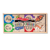 Melissa & Doug Self-Correcting Alphabet Wooden Puzzles With Storage Box (52 pcs) - ABC Puzzles, Wooden Alphabet Puzzle For Kids Ages 4+