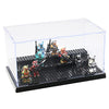 JDS Toy Store Acrylic Display Case for Brick Figures| 15 x 4.35 x 3.05 | Figure Display Case in Black